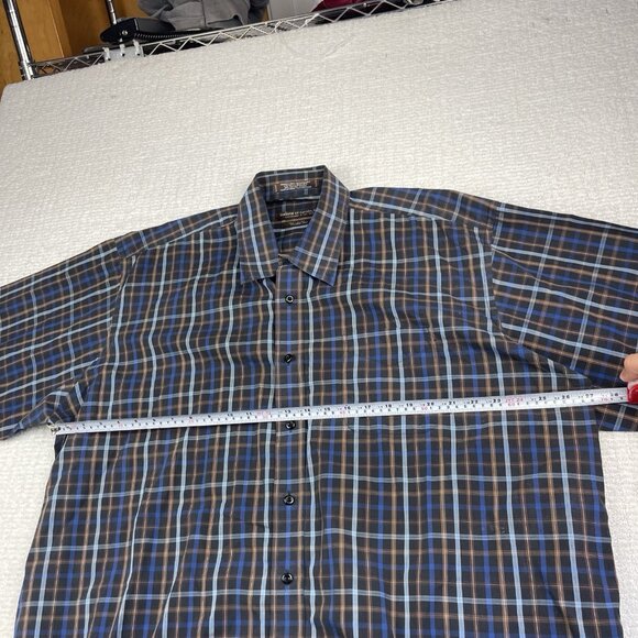 Lot of x2 Forsyth of Canada Dress Shirts Wrinkle Free Lined / Plaid Men Sz 2XL - Picture 7 of 16